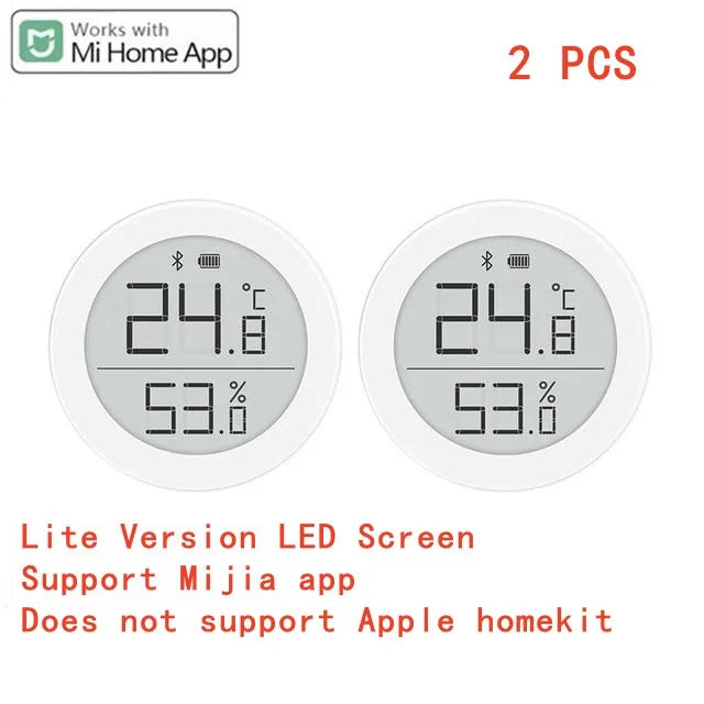 Qingping Temperature Humidity Sensor Digital High-precision Indoor LCD Screen Data Automatic Recording For Xiaomi Apple HomeKit