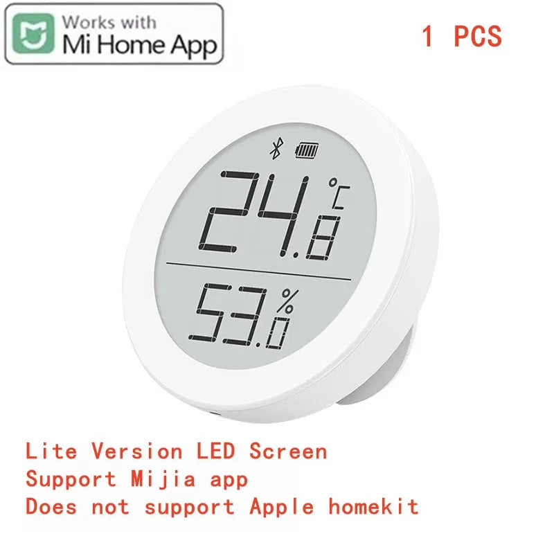 Qingping Temperature Humidity Sensor Digital High-precision Indoor LCD Screen Data Automatic Recording For Xiaomi Apple HomeKit