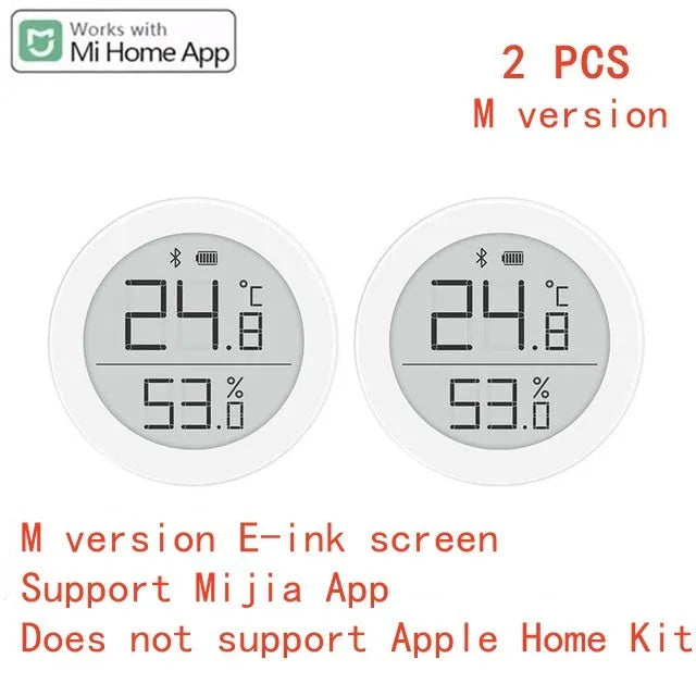 Qingping Temperature Humidity Sensor Digital High-precision Indoor LCD Screen Data Automatic Recording For Xiaomi Apple HomeKit